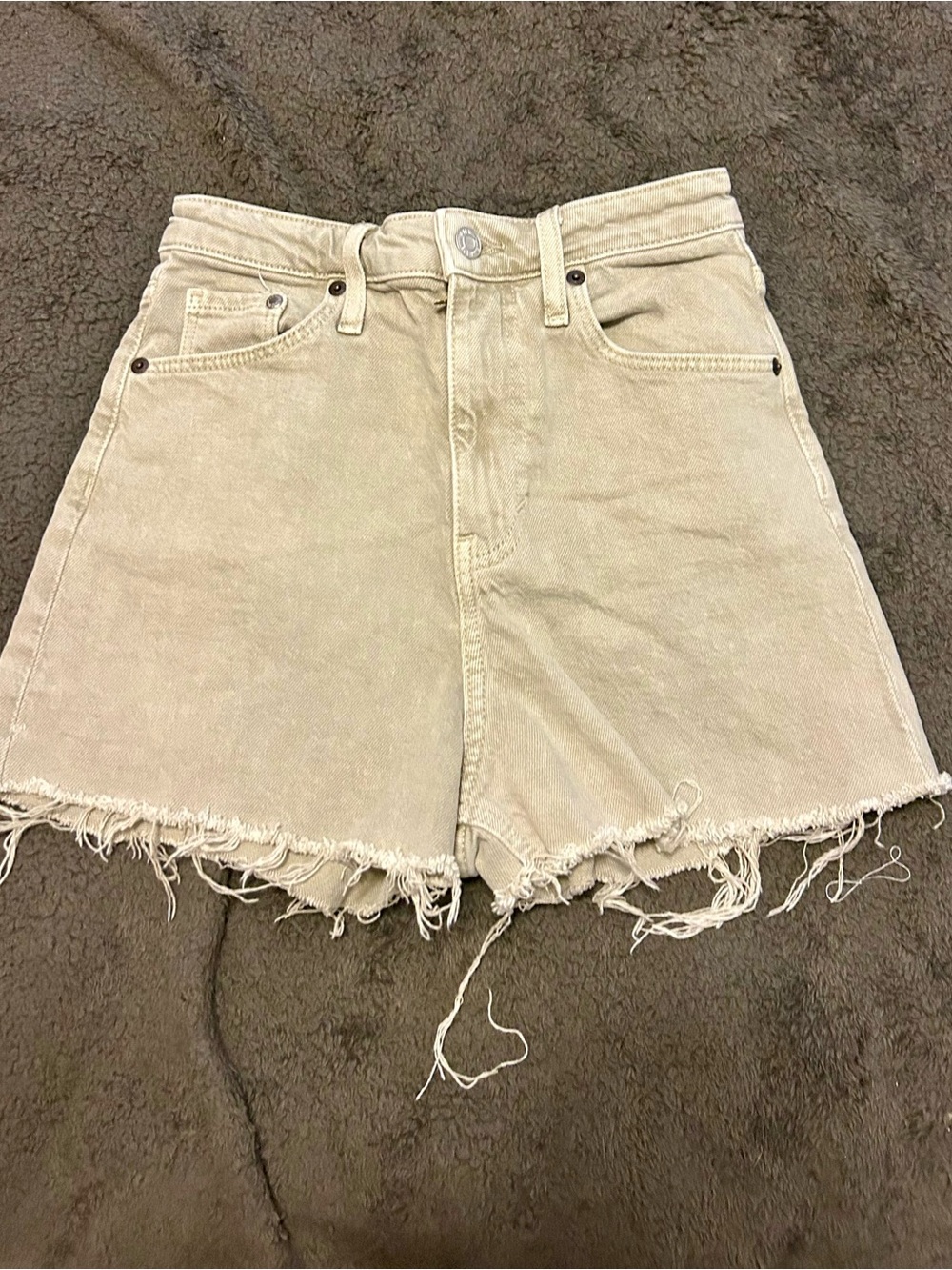 H&M Ultra High-Rise Mom Denim Shorts